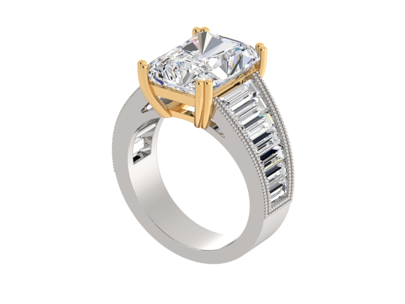 Two-Tone Radiant with Baguettes